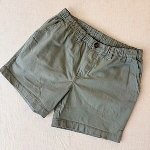 Chubbies Originals Olive Green Stretch Twill Shorts 5.5 Inseam Womens Medium